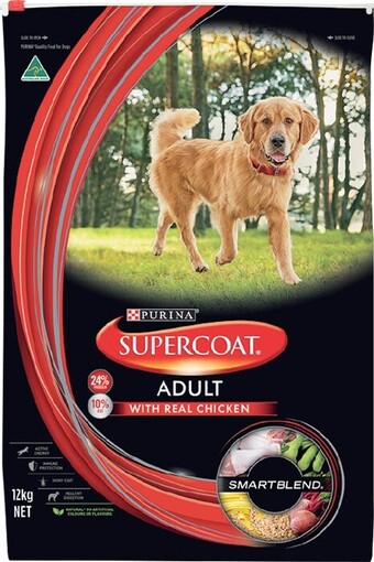 BIG W Supercoat Smart Blend Dry Adult Dog Food 12kg - Chicken offer