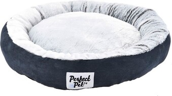 BIG W Perfect Pet Round Bolstered Faux Suede Bed 60cm offer