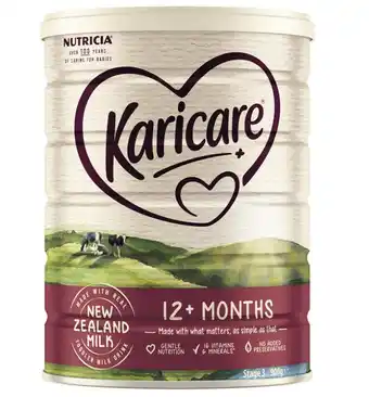 ePharmacy Karicare+ 3 toddler milk drink 12+ months 900g offer