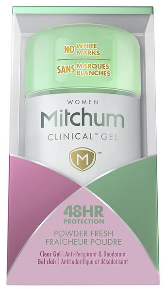Mitchum for women clinical deodorant powder fresh gel 57g