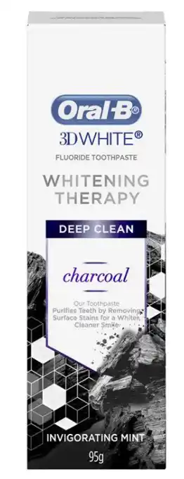 My Chemist Oral-b 3d white toothpaste deep clean charcoal 95g offer