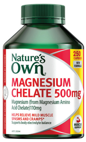 My Chemist Nature’s own magnesium chelate 500mg 250 capsules offer