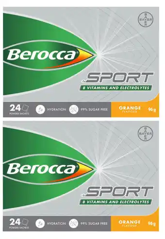 Berocca sport orange 24 powder sachets