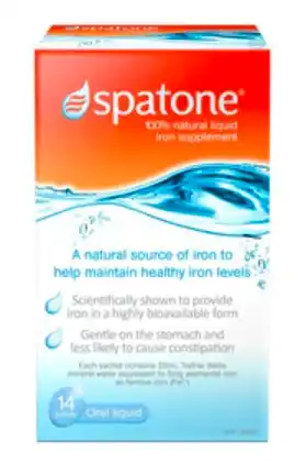 My Chemist Spatone original liquid iron supplement 28 sachets offer