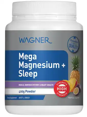 Wagner mega magnesium + sleep tropical 400g powder