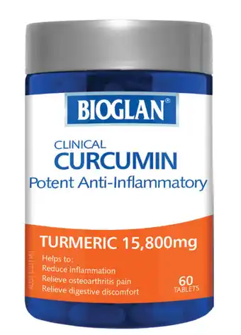 My Chemist Bioglan clinical curcumin 60 tablets offer