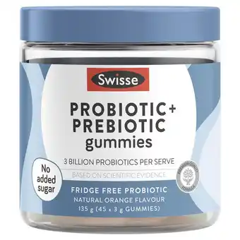 My Chemist Swisse adults probiotic + prebiotic gummies 45 pack offer