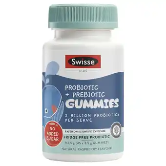 My Chemist Swisse kids probiotic + prebiotic gummies 45 pack offer