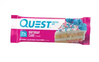 My Chemist Quest protein bar birthday cake 60g offer