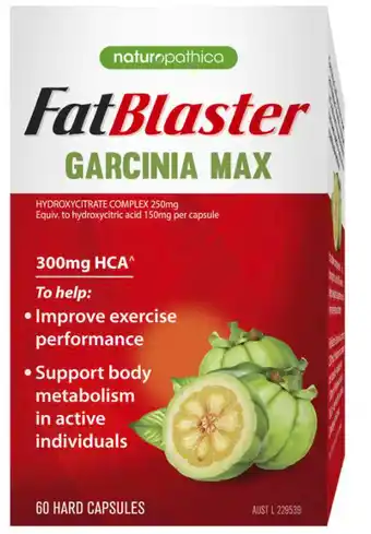 My Chemist Naturopathica fatblaster garcinia max 60 capsules offer
