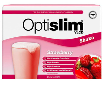 My Chemist Optislim vlcd meal replacement shake strawberry 21x43g sachets offer