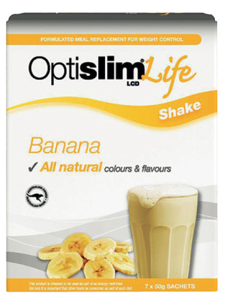 My Chemist Optislim life shake banana 50g x 7 offer