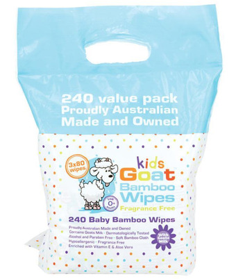 My Chemist Goat kids bamboo wet wipes fragrance free 240 pack offer