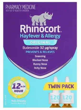 My Chemist Rhinocort hayfever & allergy original 240 doses offer