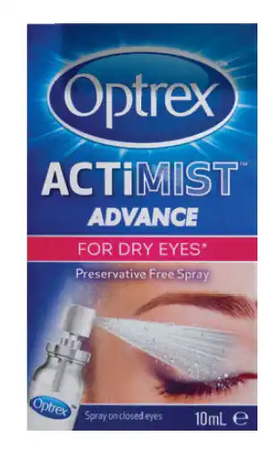 Optrex actimist advance preservative free spray 10ml