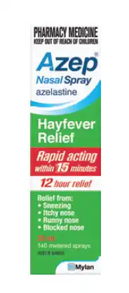 Azep nasal spray hayfever relief 140 metered sprays