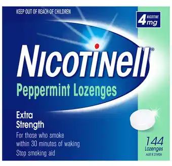 My Chemist Nicotinell peppermint lozenges 4mg 144 lozenges offer