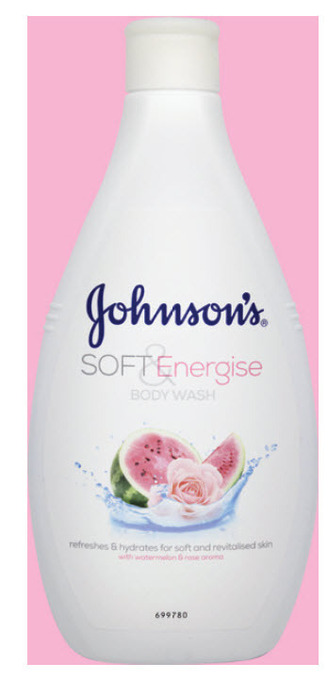 My Chemist Johnson’s soft & energise watermelon body wash 400ml offer