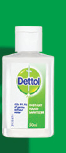 My Chemist Dettol instant hand sanitiser 50ml offer