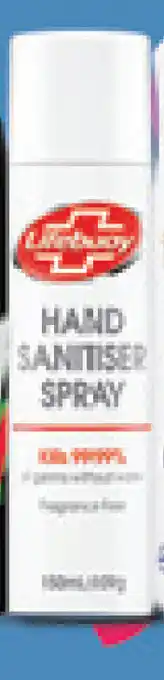 Lifebuoy hand sanitiser spray 150ml