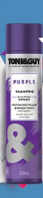 My Chemist Toni & guy purple shampoo 250ml offer
