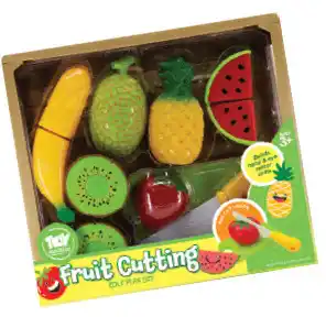Food cutting play set