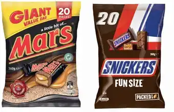 BIG W Mars Large Sharepacks 307g-360g offer
