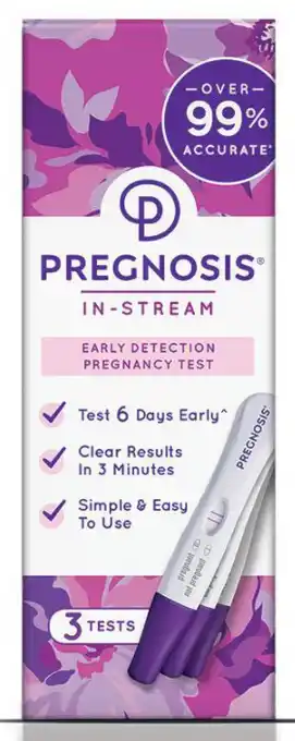 Pregnosis in-stream early detection 3 tests