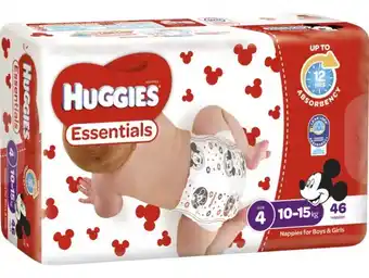 BIG W Huggies Essential Nappies - 46 Pack offer