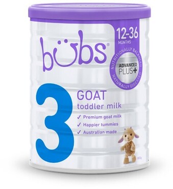 BIG W Bubs Goat Milk Formula Stage 3 800g^ offer