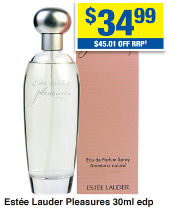 My Chemist Estée lauder pleasures 30ml edp offer
