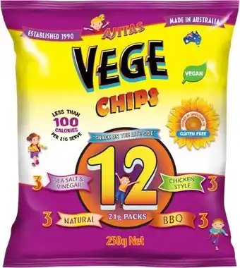 Vege Chips Multi Pack 12x21g