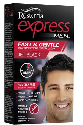 Restoria express for men jet black