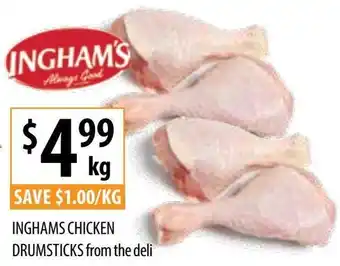 Supabarn INGHAMS CHICKEN DRUMSTICKS offer