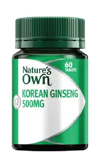 Good Price Pharmacy Nature’s own korean ginseng 500mg 60 tablets offer