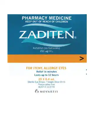 Good Price Pharmacy Zaditen eye drops 0.4ml x 20 vials offer