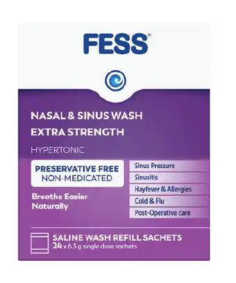 Good Price Pharmacy Fess nasal & sinus wash extra strength refills 24 pack offer