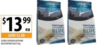 Supabarn GLOBAL SEAFOODS SOUTHERN BLUE WHITING FILLETS 1kg offer