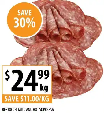 Supabarn BERTOCCHI MILD AND HOT SOPRESSA offer