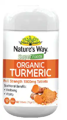 Good Price Pharmacy Nature’s way superfoods organic turmeric 60 tablets offer