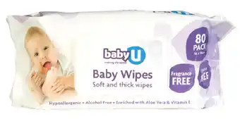 Good Price Pharmacy Baby u fragrance free baby wipes 80 pack offer