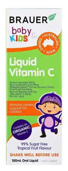 Good Price Pharmacy Brauer baby & kids liquid vitamin c 100ml offer