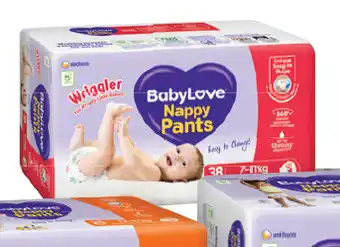 Good Price Pharmacy Babylove nappy pants wriggler 34 pack offer