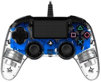 BIG W PS4 Wired Controller* - Illuminated Light Blue offer