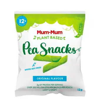 BIG W Mum-mum pea snacks original 12g offer