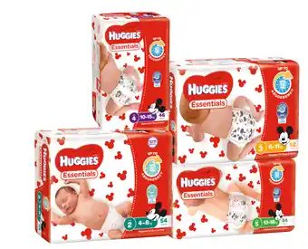 BIG W Huggies essentials unisex nappies from sizes 2-6 offer