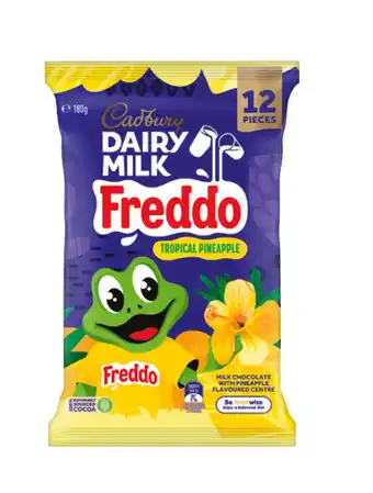 Cadbury dairy milk pineapple freddo medium sharepacks 180g