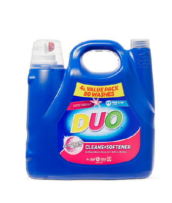 BIG W Duo laundry liquid 4-litre offer