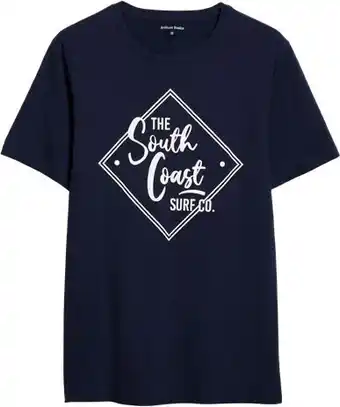 BIG W Brilliant Basics Mens Graphic Tee - Navy offer