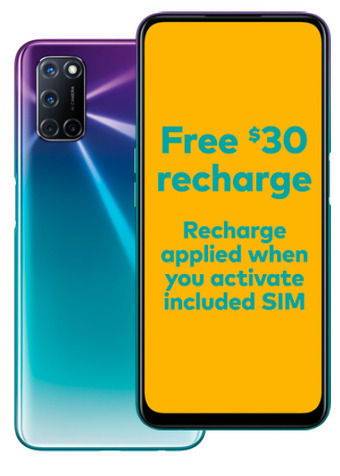 BIG W Optus oppo a72 - twilight purple offer